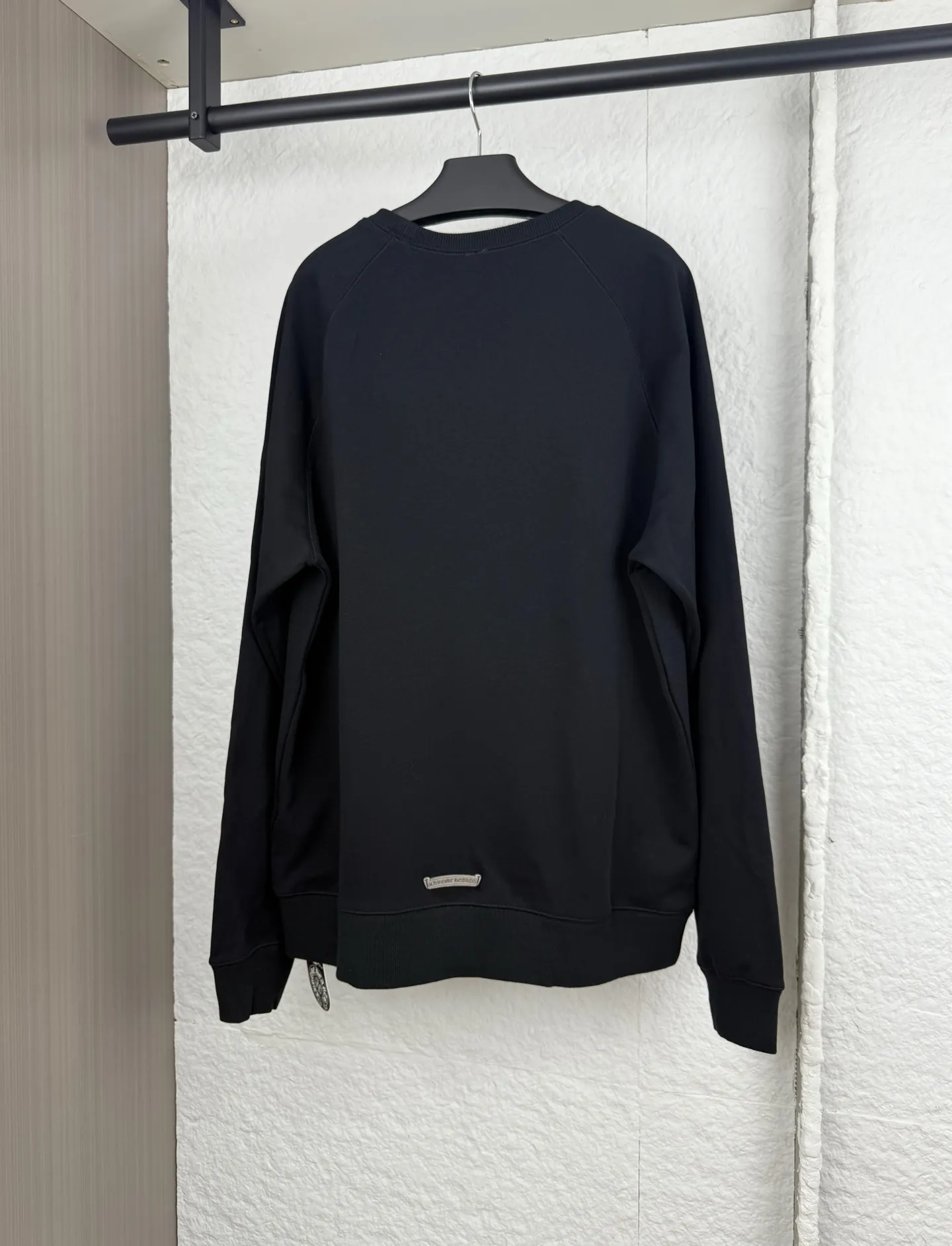 P410 Chrome Hearts Chrome Hearts Sanskrit Cross Embroidery Round Neck Sweatshirt S/M/L/XL